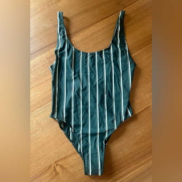 Zara One Piece Striped Bathing Suit Size Medium - Picture 4 of 7